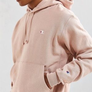 URBAN OUTFITTERS MEN’S CHAMPION REVERSE WEAVE HOODIE, C LOGO